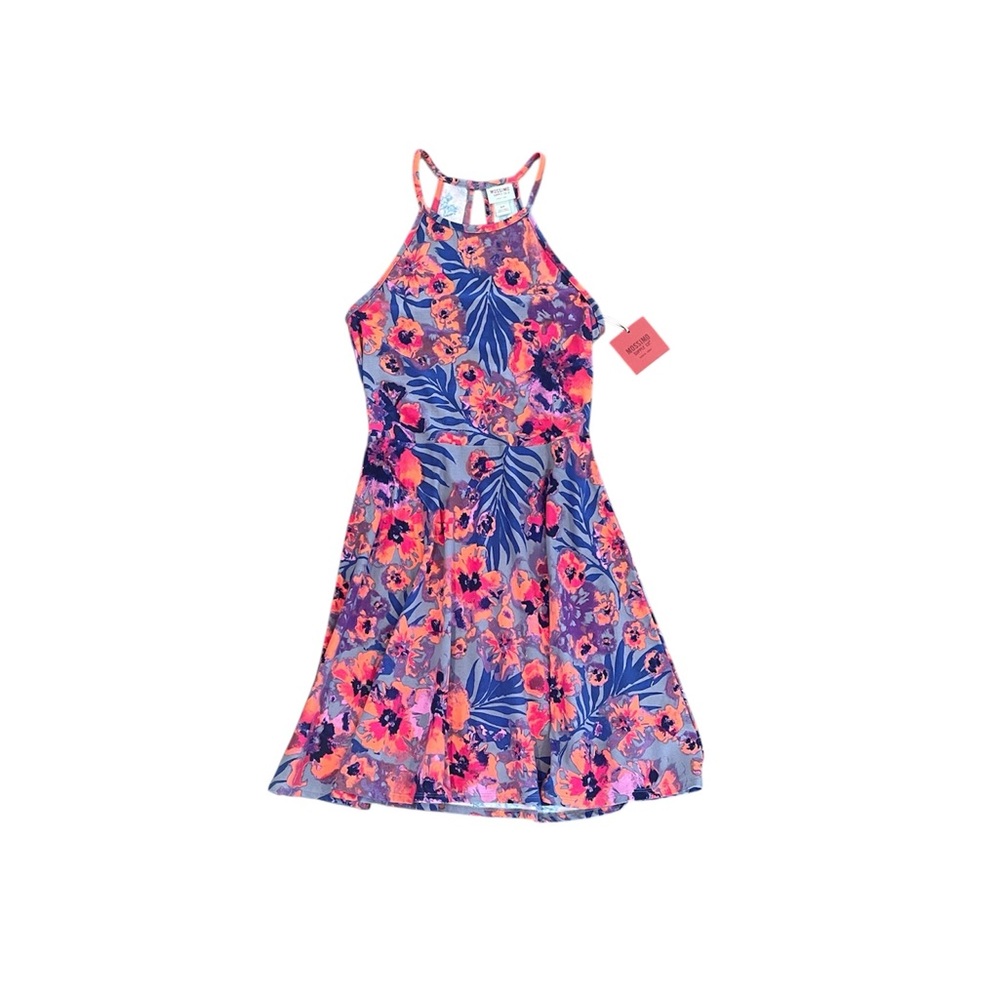 NWT Mossimo Skater Dress, Pink Floral Size S